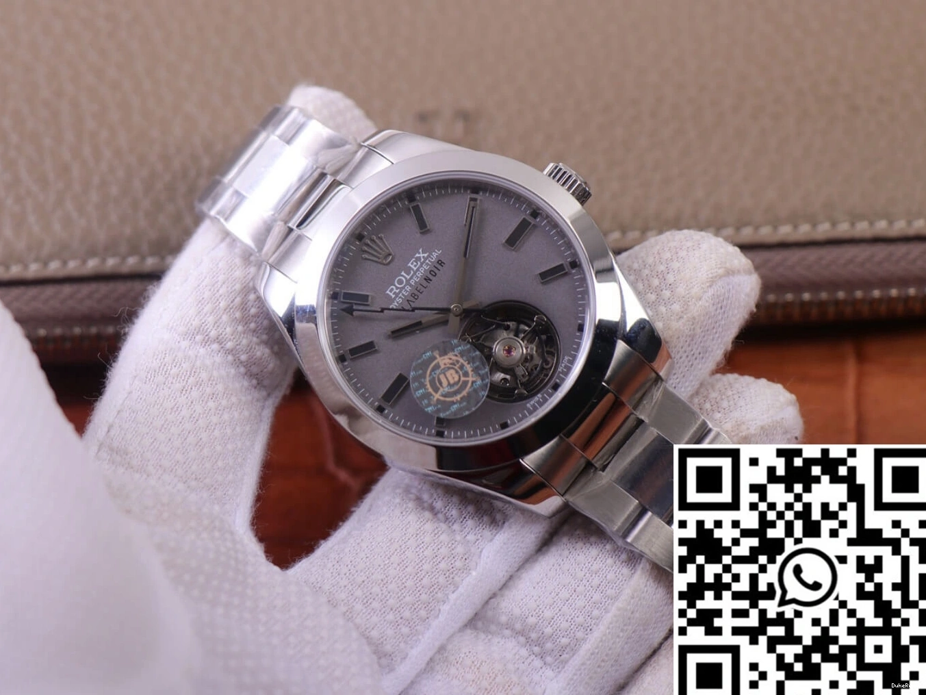 Base watch 116400 Milgauss Replica Rolex JB Label Design case LNT01HS-001 Noir Silver Factory 1105